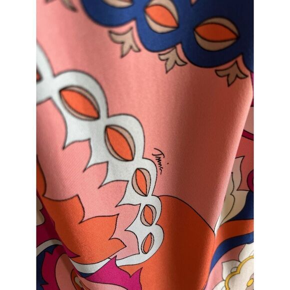 NWT $152 Trina Turk Sevilla Floral Swim Jersey Swimsuit Cover Up Tunic Dress L - Picture 15 of 16